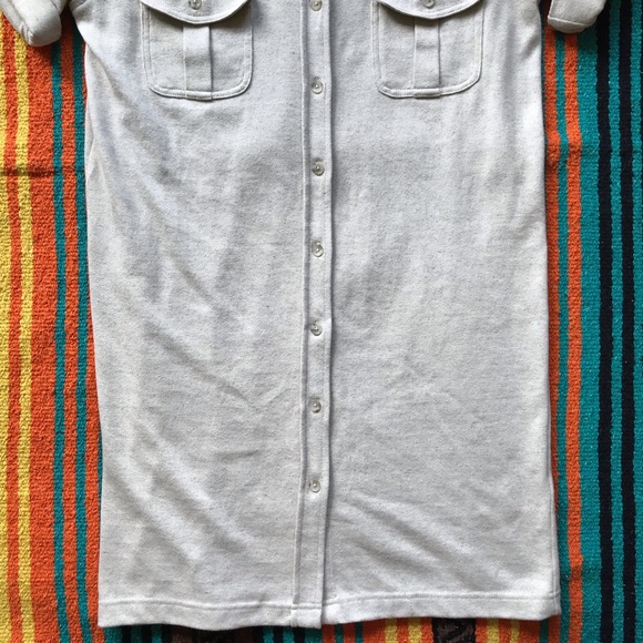 LAUREN RALPH LAUREN LINEN BLEND BUTTON DOWN DRESS - Picture 3 of 6